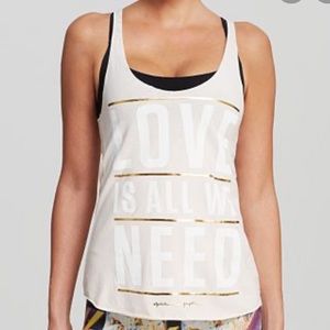 Spiritual Gangster Love Is All We Need Racer Tank